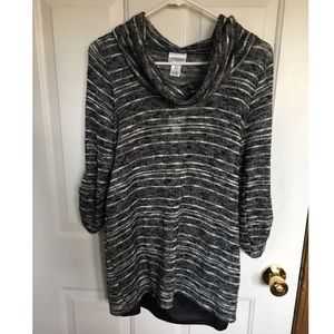 Motherhood Maternity sheer top with attached cami